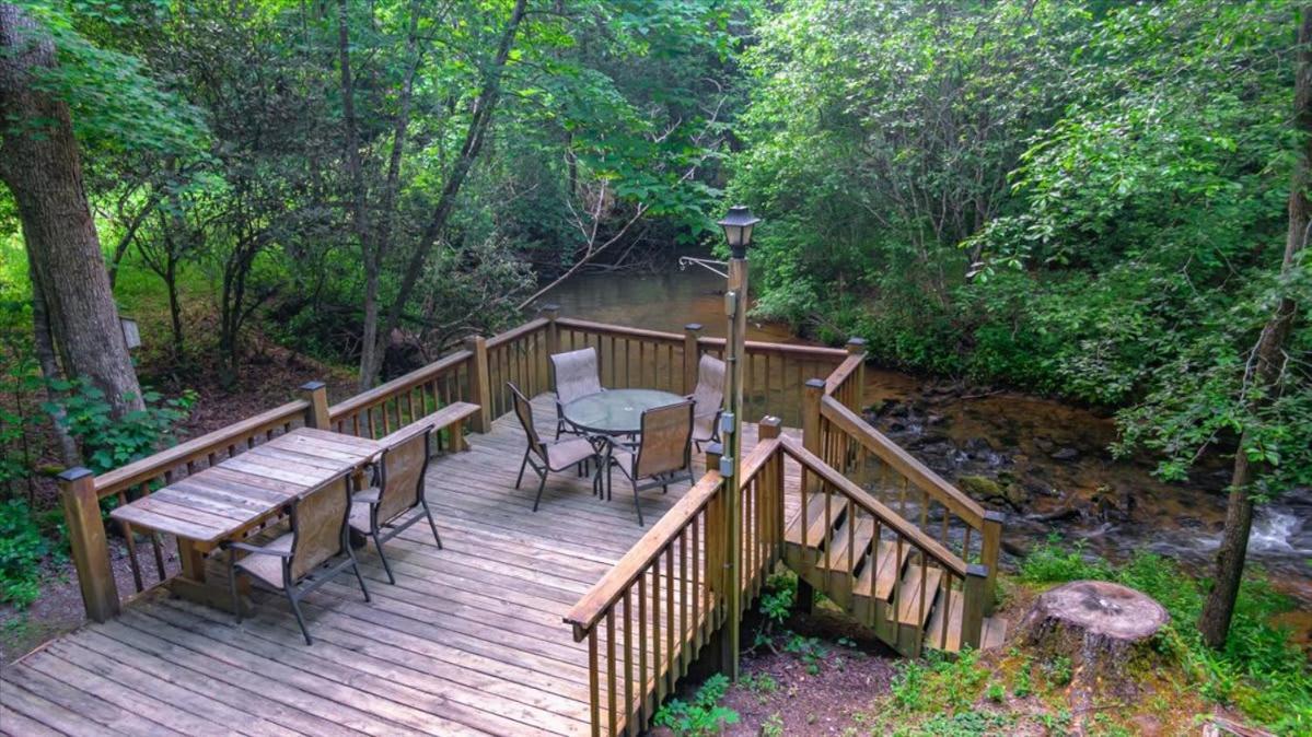 Villa Waterfront Mountain Cabin With Hot Tub Blue Ridge Exterior foto