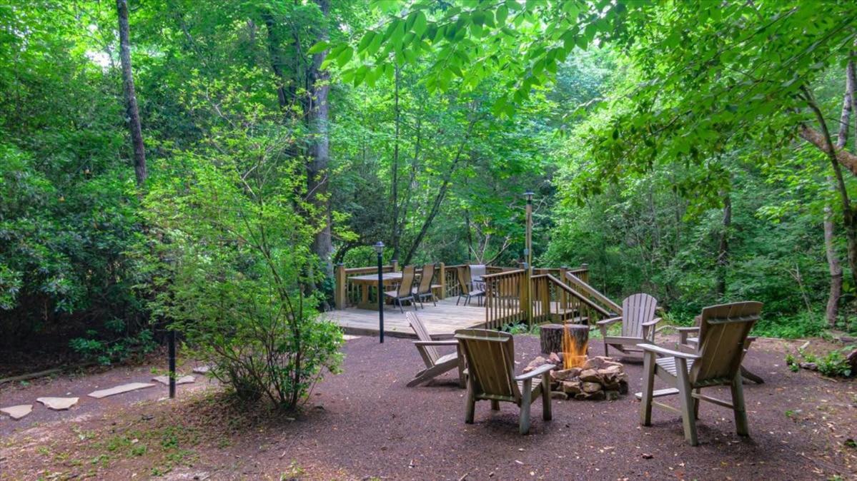 Villa Waterfront Mountain Cabin With Hot Tub Blue Ridge Exterior foto
