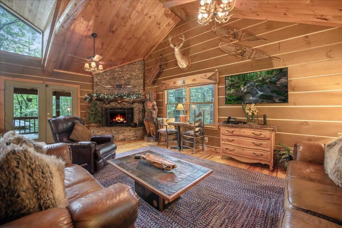 Villa Waterfront Mountain Cabin With Hot Tub Blue Ridge Exterior foto