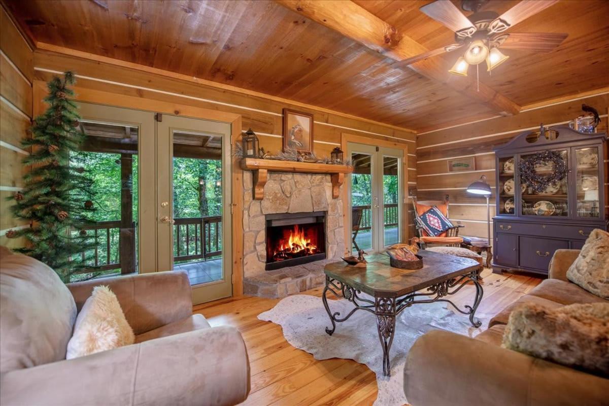 Villa Waterfront Mountain Cabin With Hot Tub Blue Ridge Exterior foto
