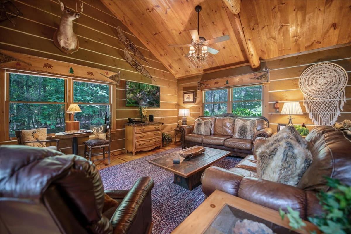 Villa Waterfront Mountain Cabin With Hot Tub Blue Ridge Exterior foto