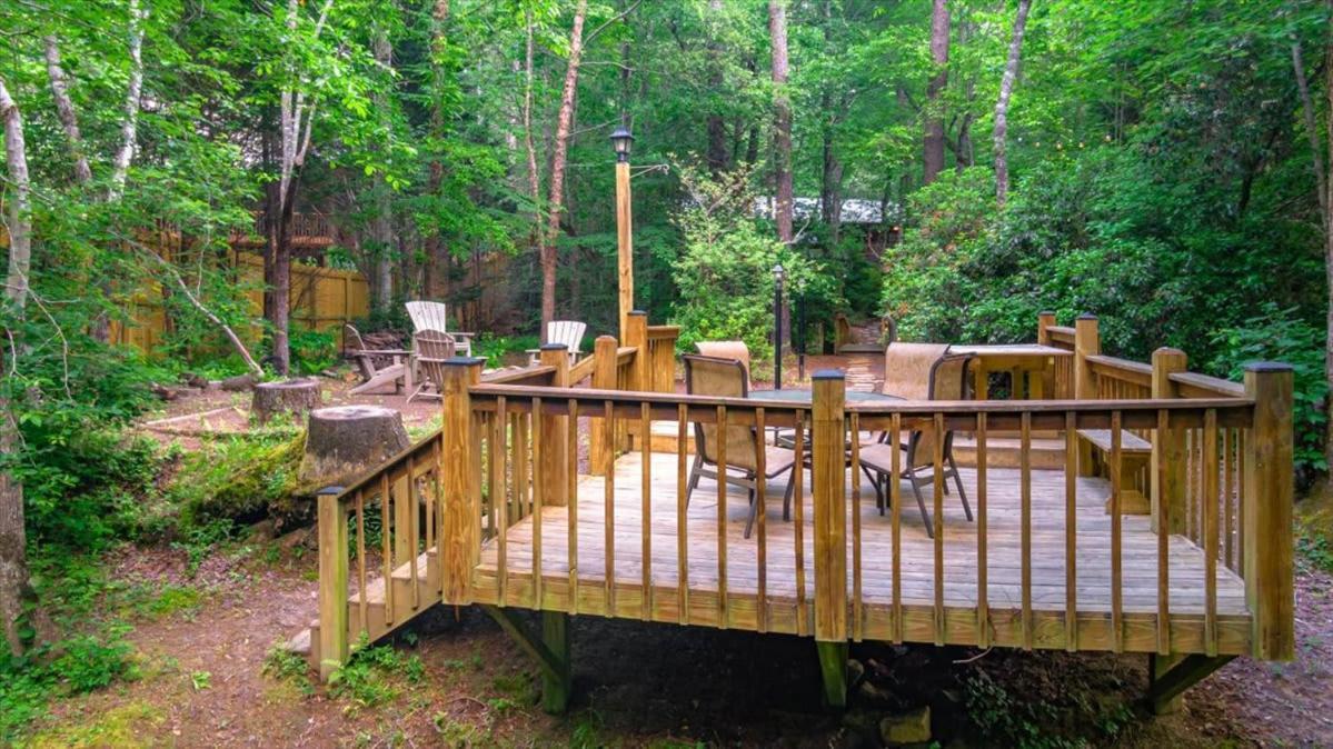 Villa Waterfront Mountain Cabin With Hot Tub Blue Ridge Exterior foto