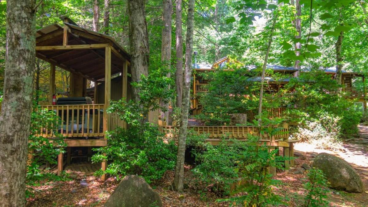 Villa Waterfront Mountain Cabin With Hot Tub Blue Ridge Exterior foto