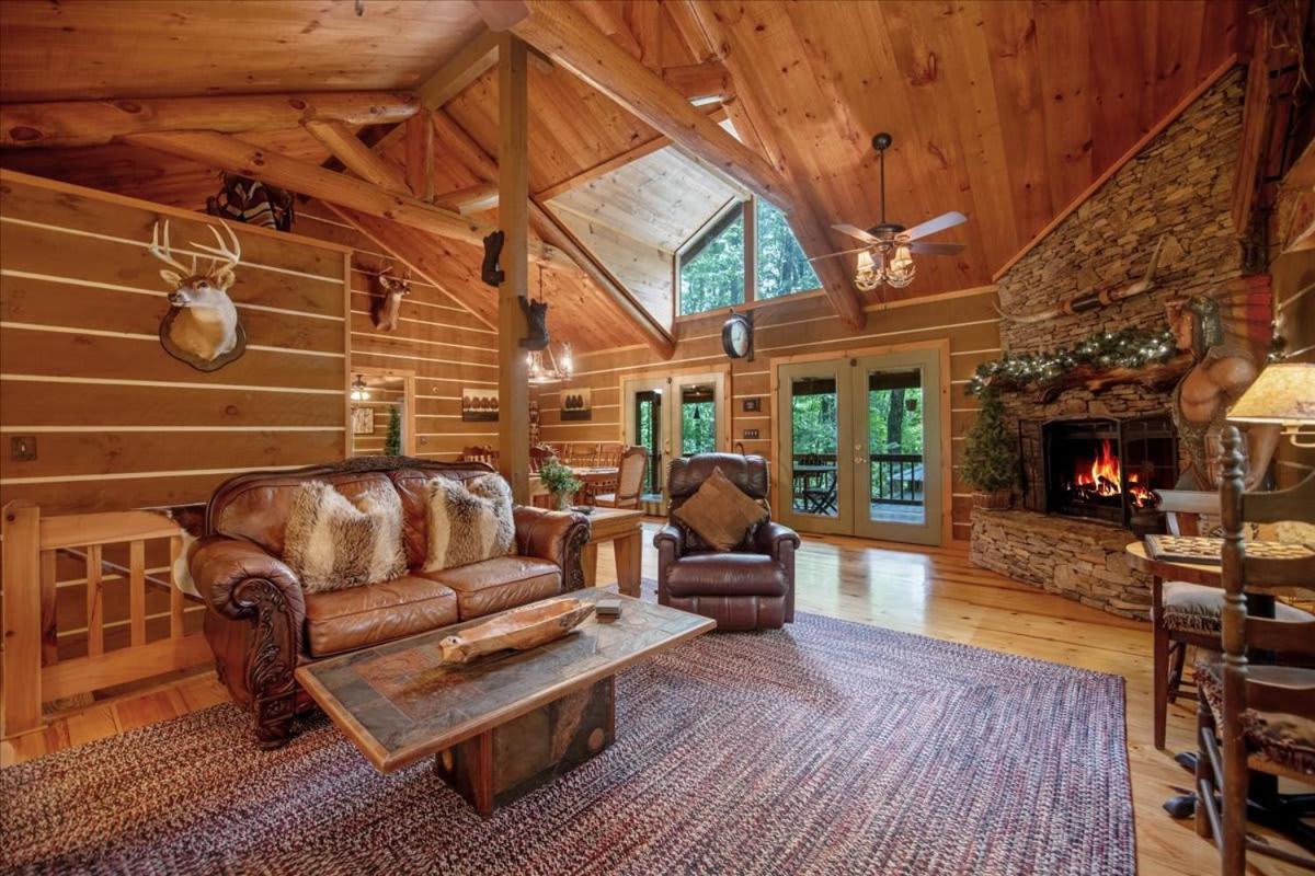 Villa Waterfront Mountain Cabin With Hot Tub Blue Ridge Exterior foto