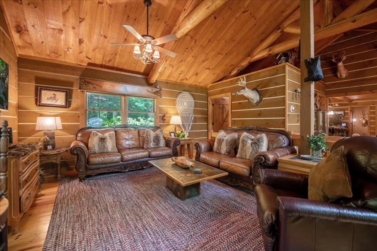 Villa Waterfront Mountain Cabin With Hot Tub Blue Ridge Exterior foto