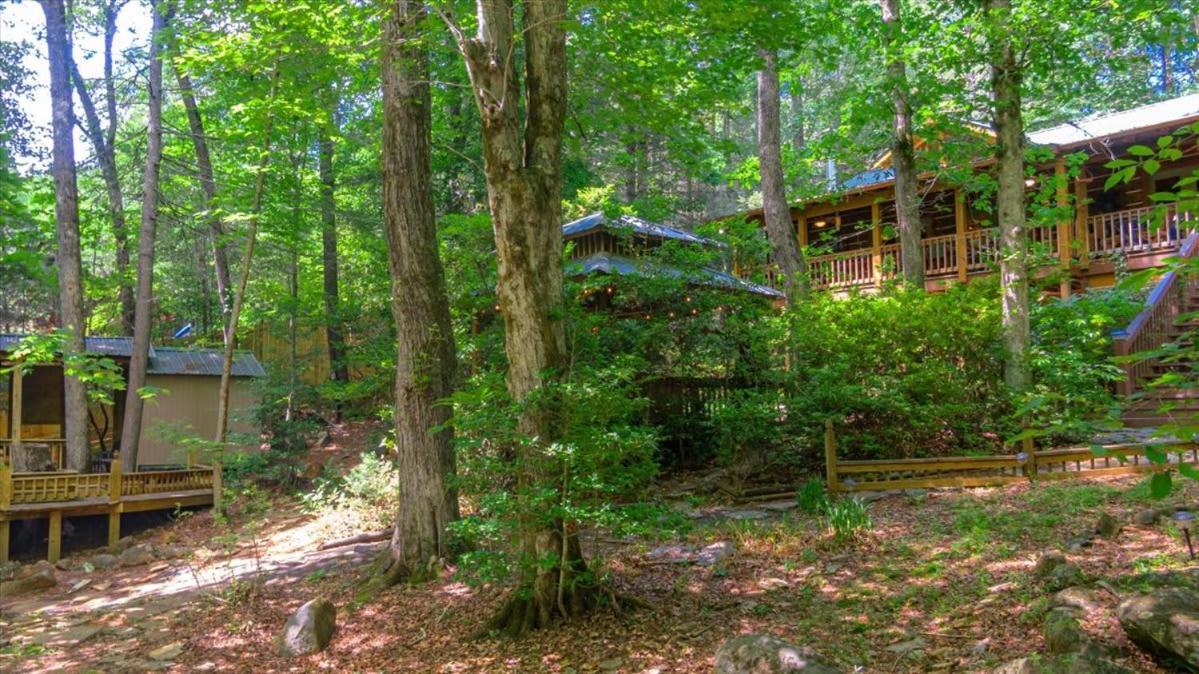 Villa Waterfront Mountain Cabin With Hot Tub Blue Ridge Exterior foto